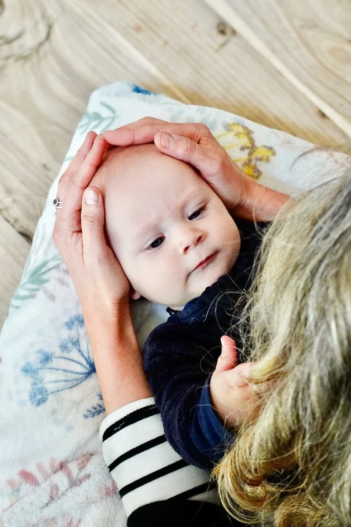 Gentle CranioSacral care with a baby