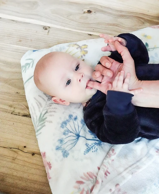 Helping release oral tension during early feeding development.